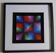 Tableau Vintage Art Optique - Victor Vasarely - Frame 40x40cm