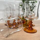 Set of 6 Luminarc white wine glasses Antique model