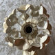 Ecru metal flower wall sconce