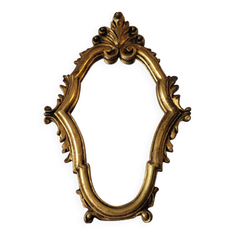 Golden baroque mirror