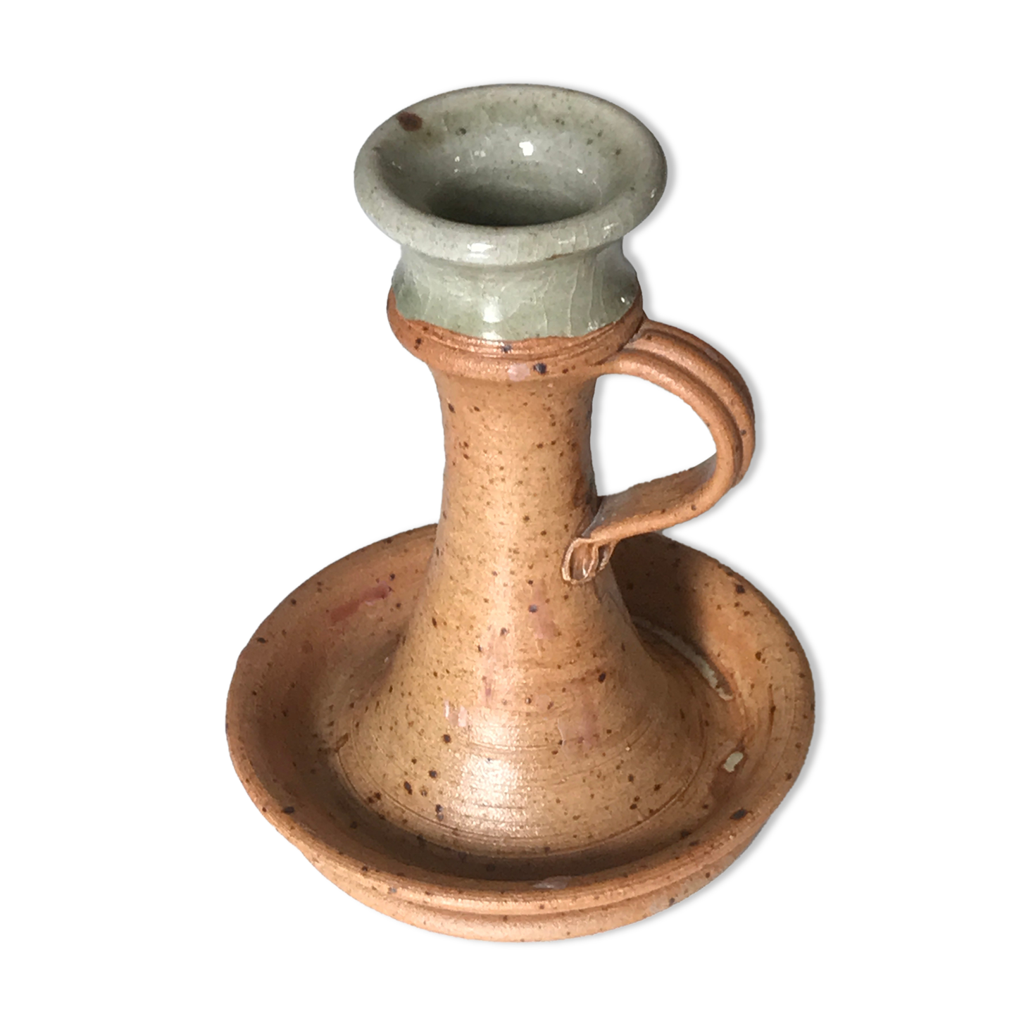 Vintage sandstone candle holder 1960