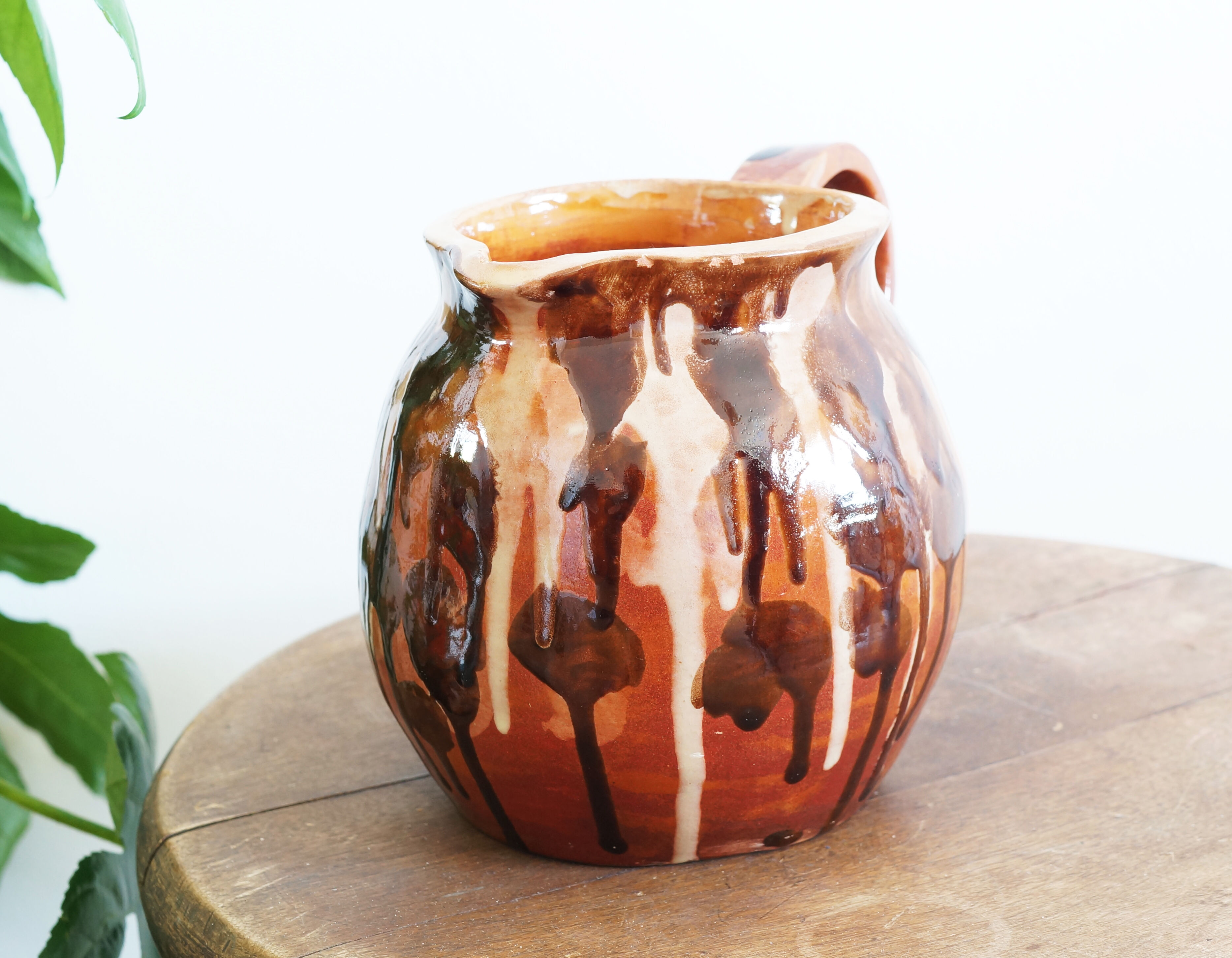 50s pitcher or jug in glazed ceramic