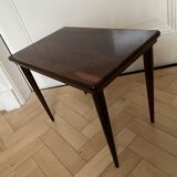 Table d’appoint en palissandre table de chevet fleurie