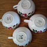 Tasses porcelaines Sarreguemines Epernay