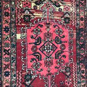 Carpet Persian hamadan's vintage hand 103 x 190 cm