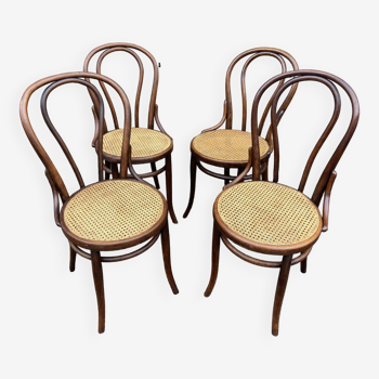 Suite of 4 viennese bistrot chairs