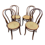 Suite de 4 chaises viennoise bistrot