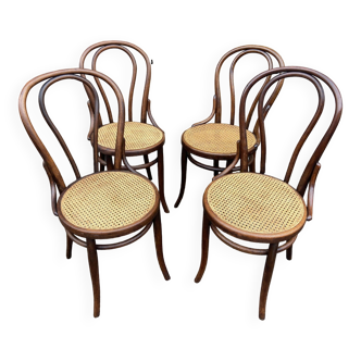 Suite de 4 chaises viennoise bistrot