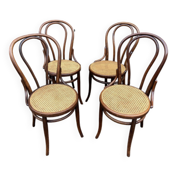Suite of 4 viennese bistrot chairs