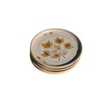5 dinner plates and 5 small plates Niderviller model Doria