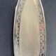 Serving shovel in guilloché silver metal 19th century Napoleon III