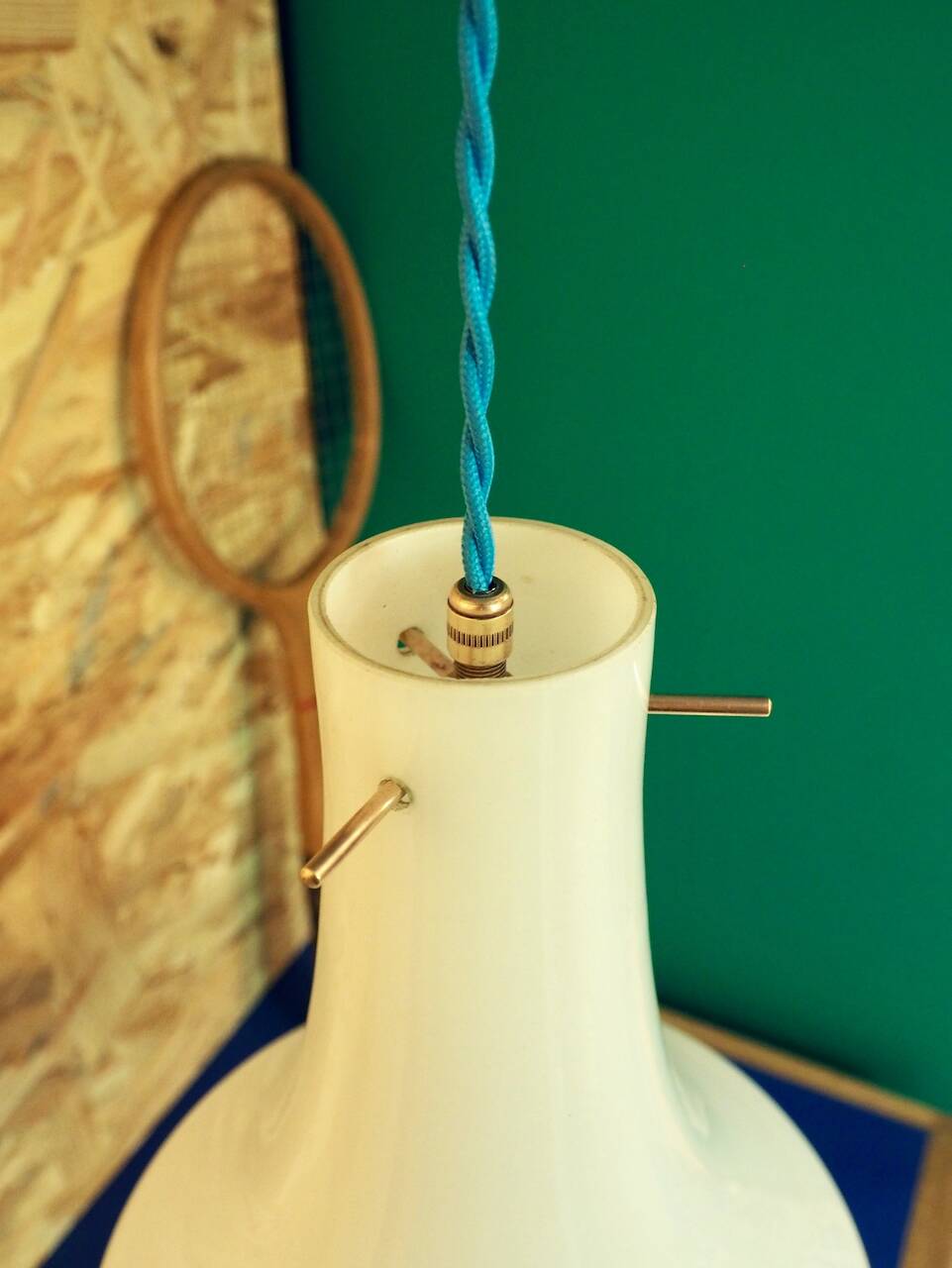 JOY white opaline pendant light