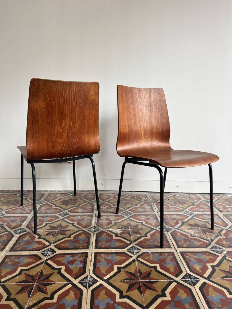 'Euroika' set of 4 chairs – Friso Kramer for Auping