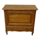 Small oak sideboard, 1 drop-down door and 1 drawer.
