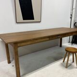 Oak and pine farmhouse table
