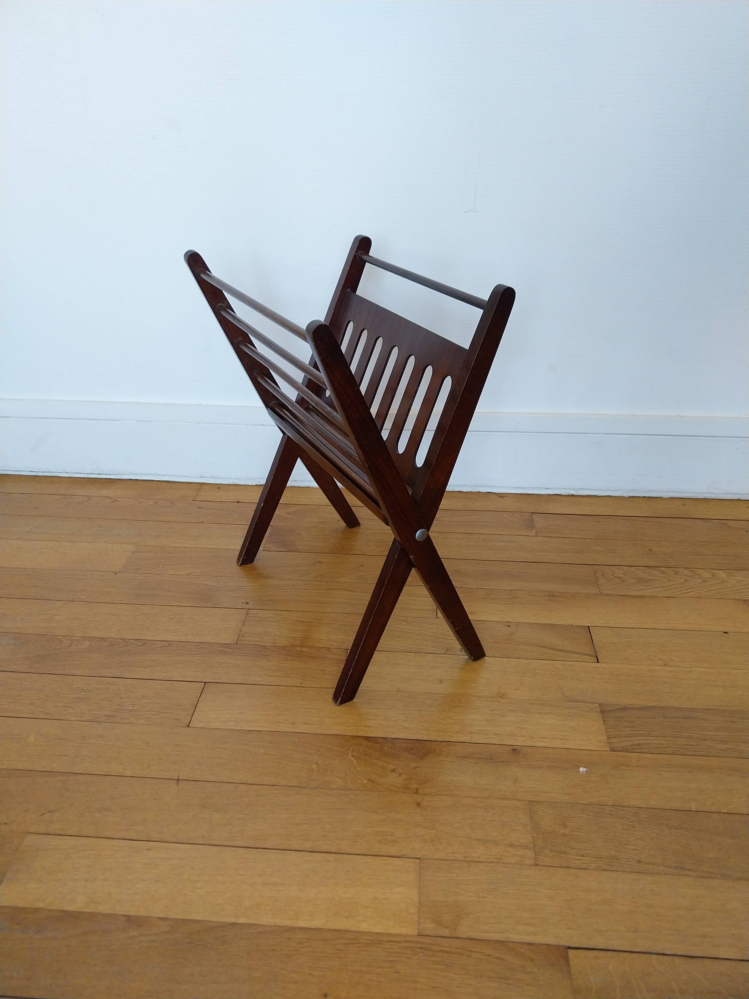 Vintage magazine rack 1960 Cees Braakman