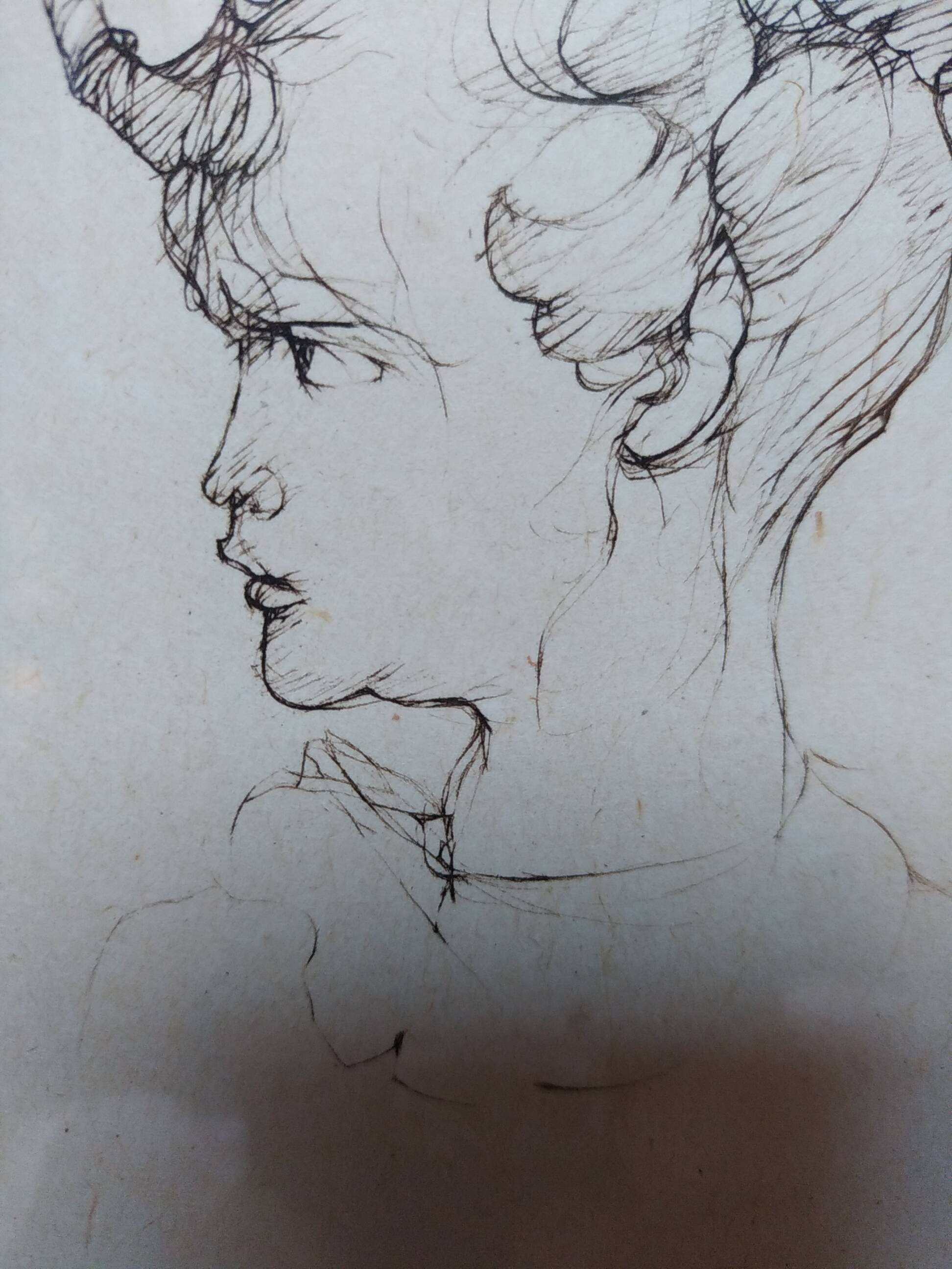 Engraving. Léonor Fini. Signed. Artist's proof.