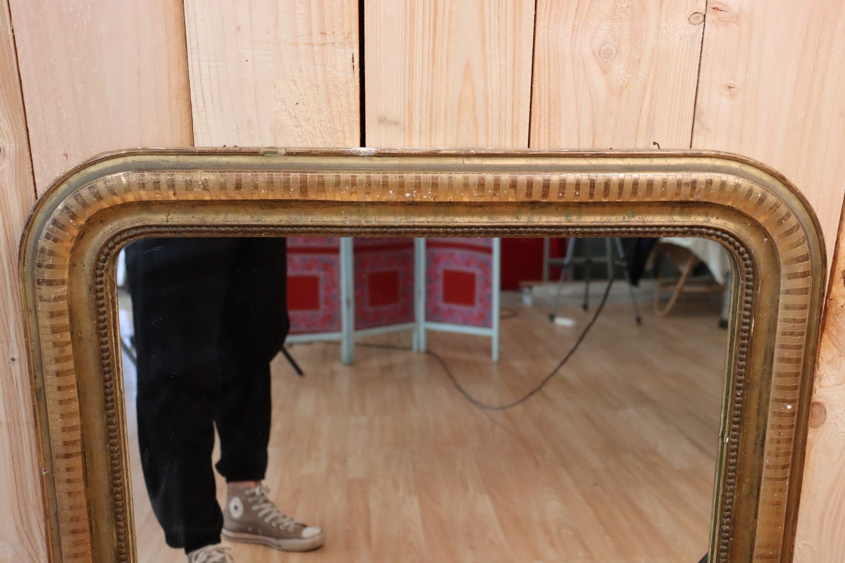 Gilded mirror Louis Philippe  - 94x73cm