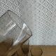 Set of 6 large vintage 70s smoked glasses