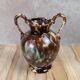 Small antique vase in glazed ceramic – handles –