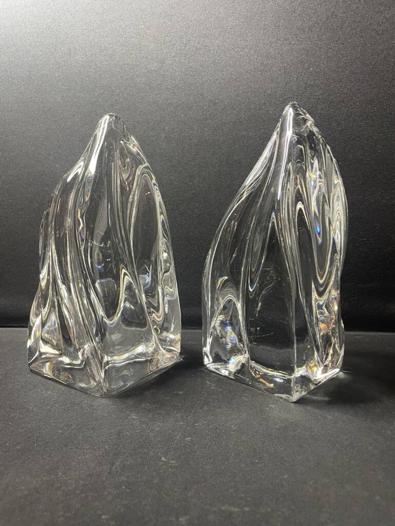 Pair of Daum France bookends