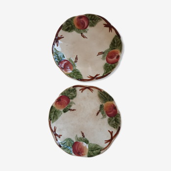 Pair of plates dabbling