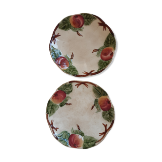 Pair of plates dabbling