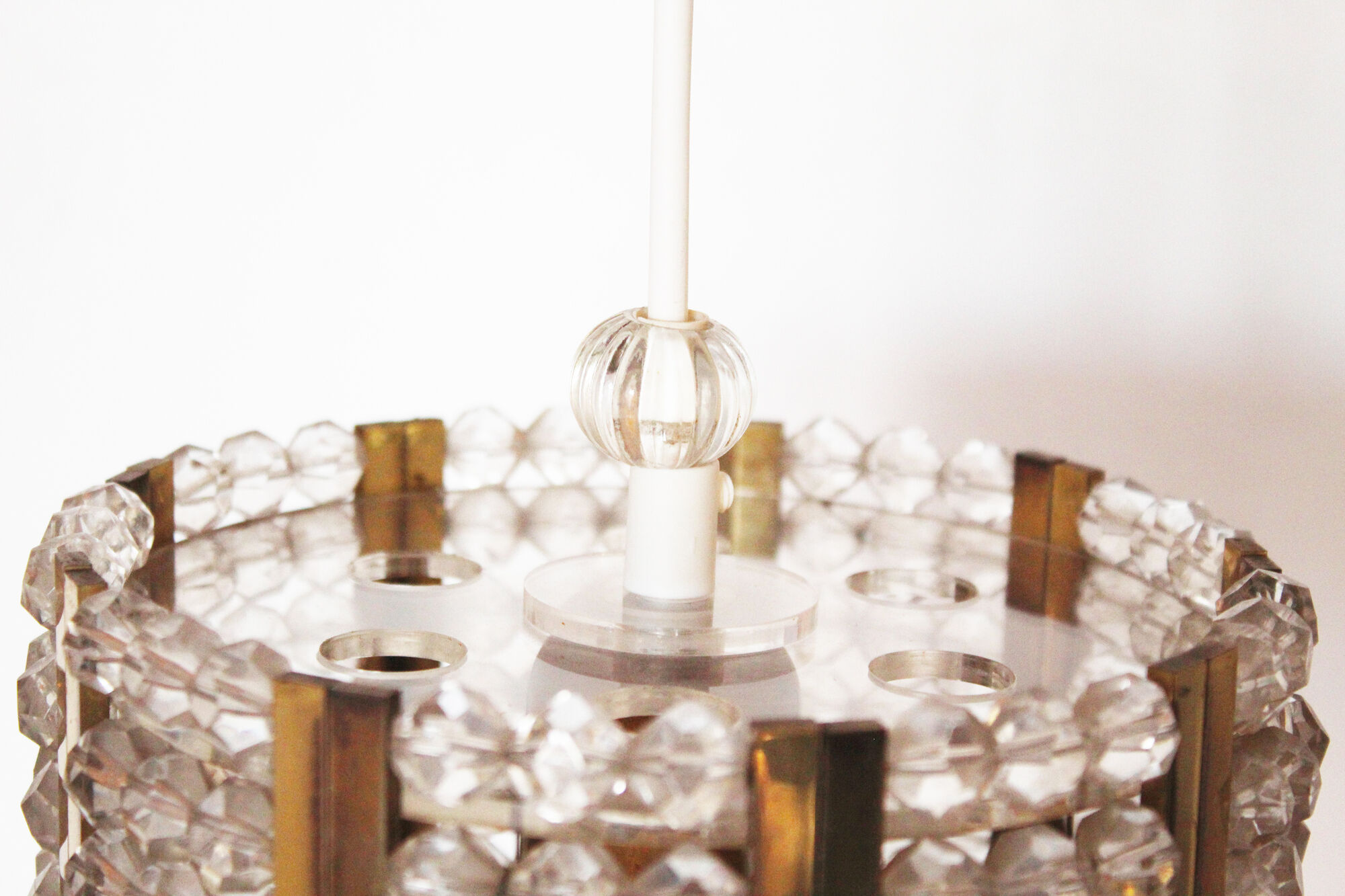 Vintage pendant chandelier by Emil Stejnar for Rupert Nikoll - Austria 1960's