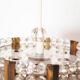 Vintage pendant chandelier by Emil Stejnar for Rupert Nikoll - Austria 1960's
