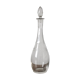 Antique crystal carafe engraved with a laurel leaf frieze
