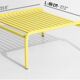 Week-end coffee table beige metal / small - 69 x 60 cm / aluminum - petite friture
