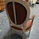 Antique Louis XVI style salon – Basket seat settee and 4 armchairs
