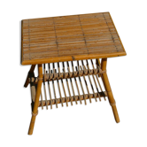 Rattan and wicker coffee table