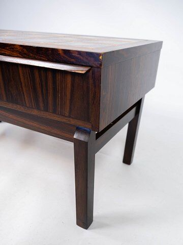 Low chest in rosewood and tiles, of danish design from the 1960s.