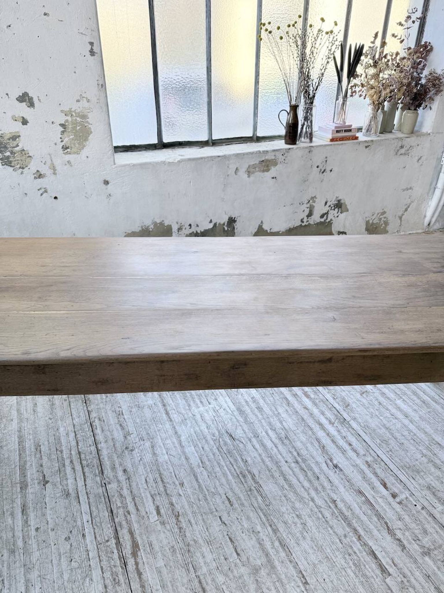 XL oak farmhouse table 1950 235cm