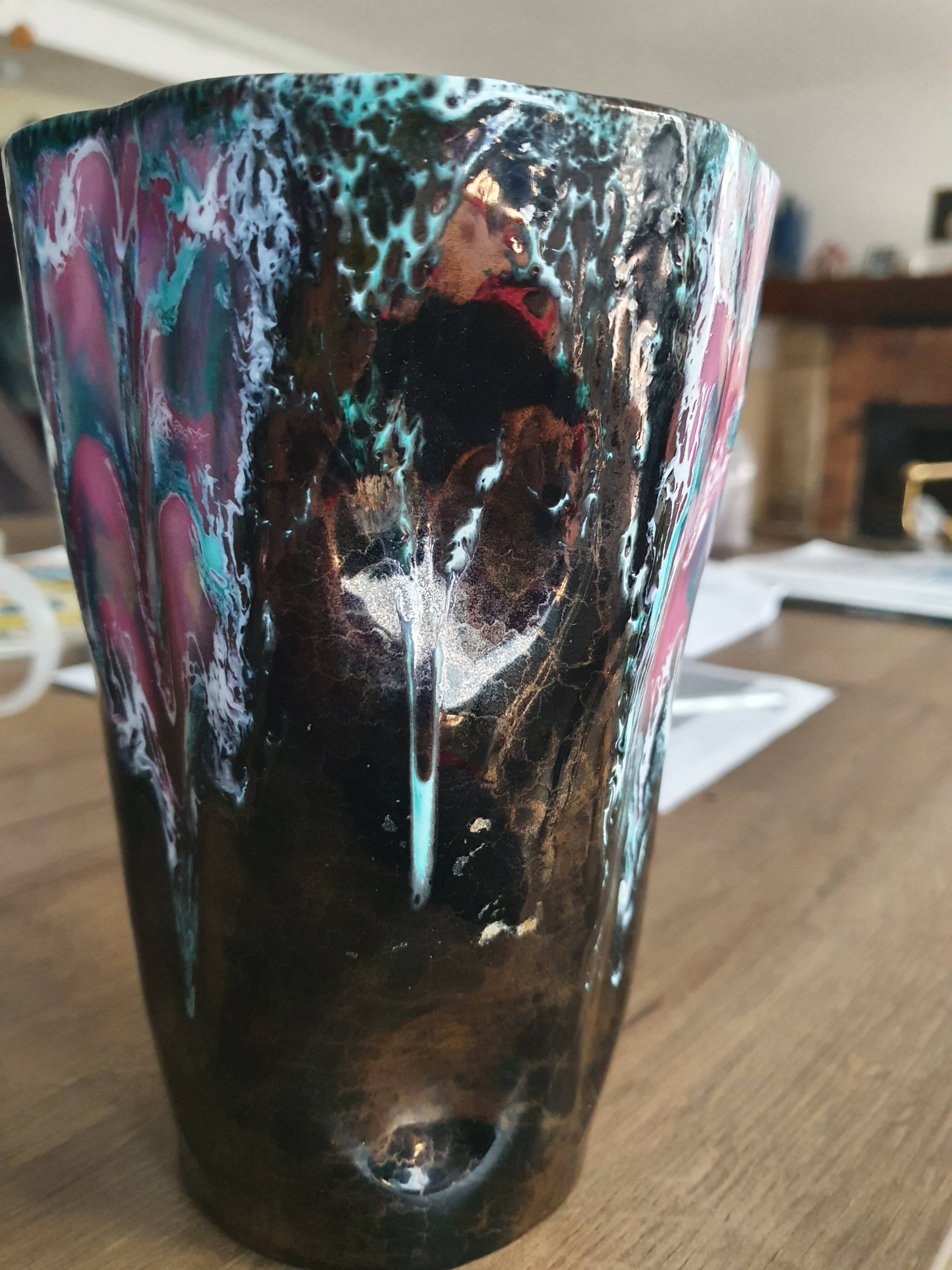 Vase Vallauris irisé