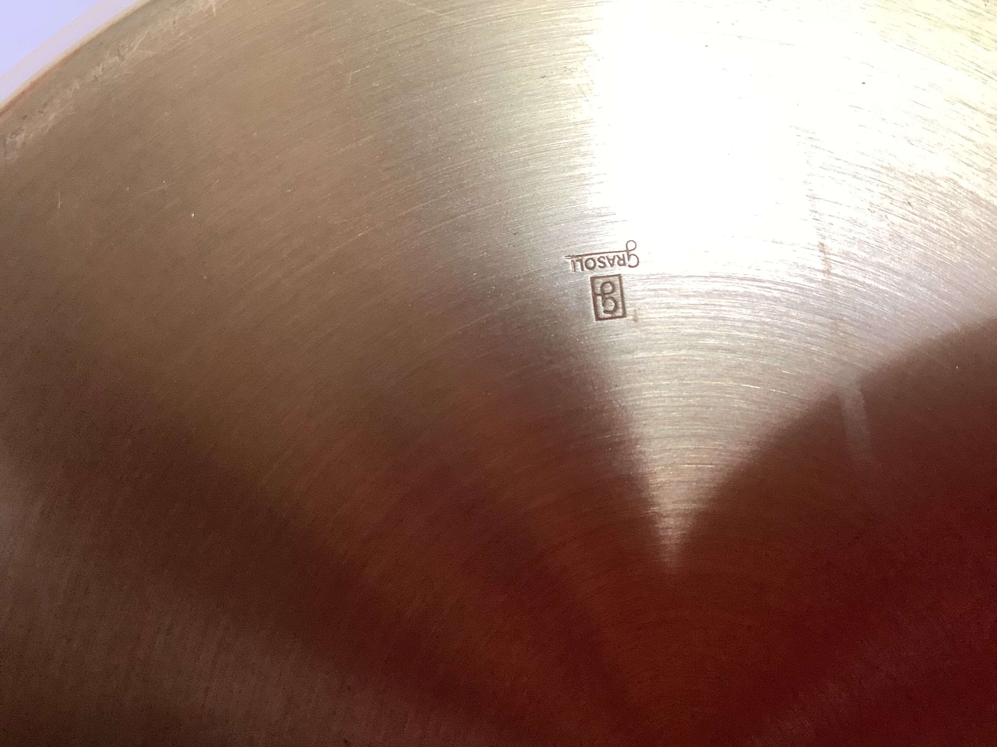 Grasoli Germany bamboo brass pocket emptier