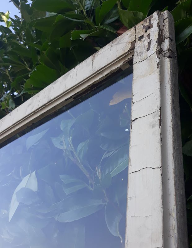 Old glass door 78.5x220.8cm