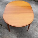 Danish teak extendable round table of the years 60