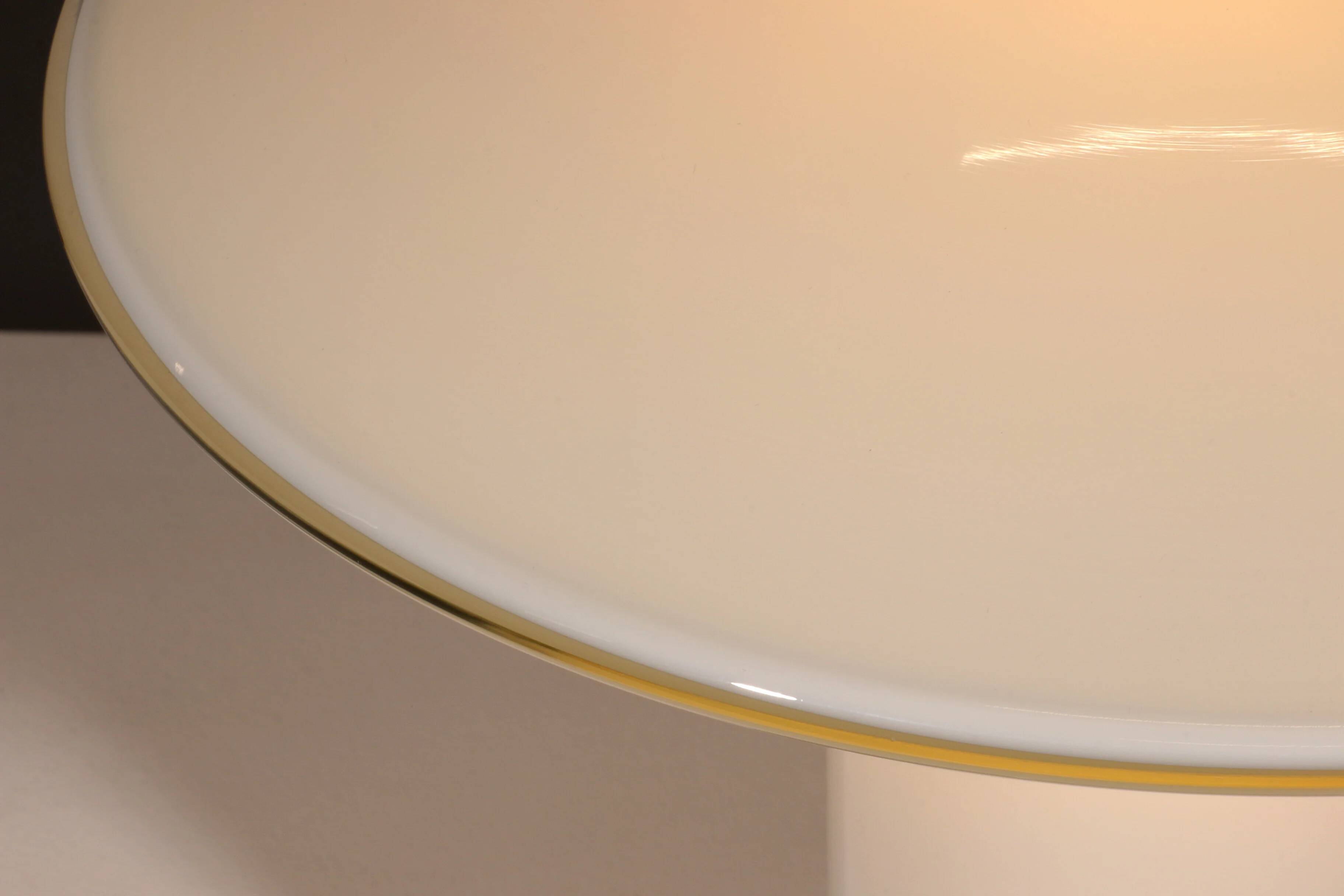 Glass mushroom table lamp attributed to Peill & Putzler, Germany, 1970s
