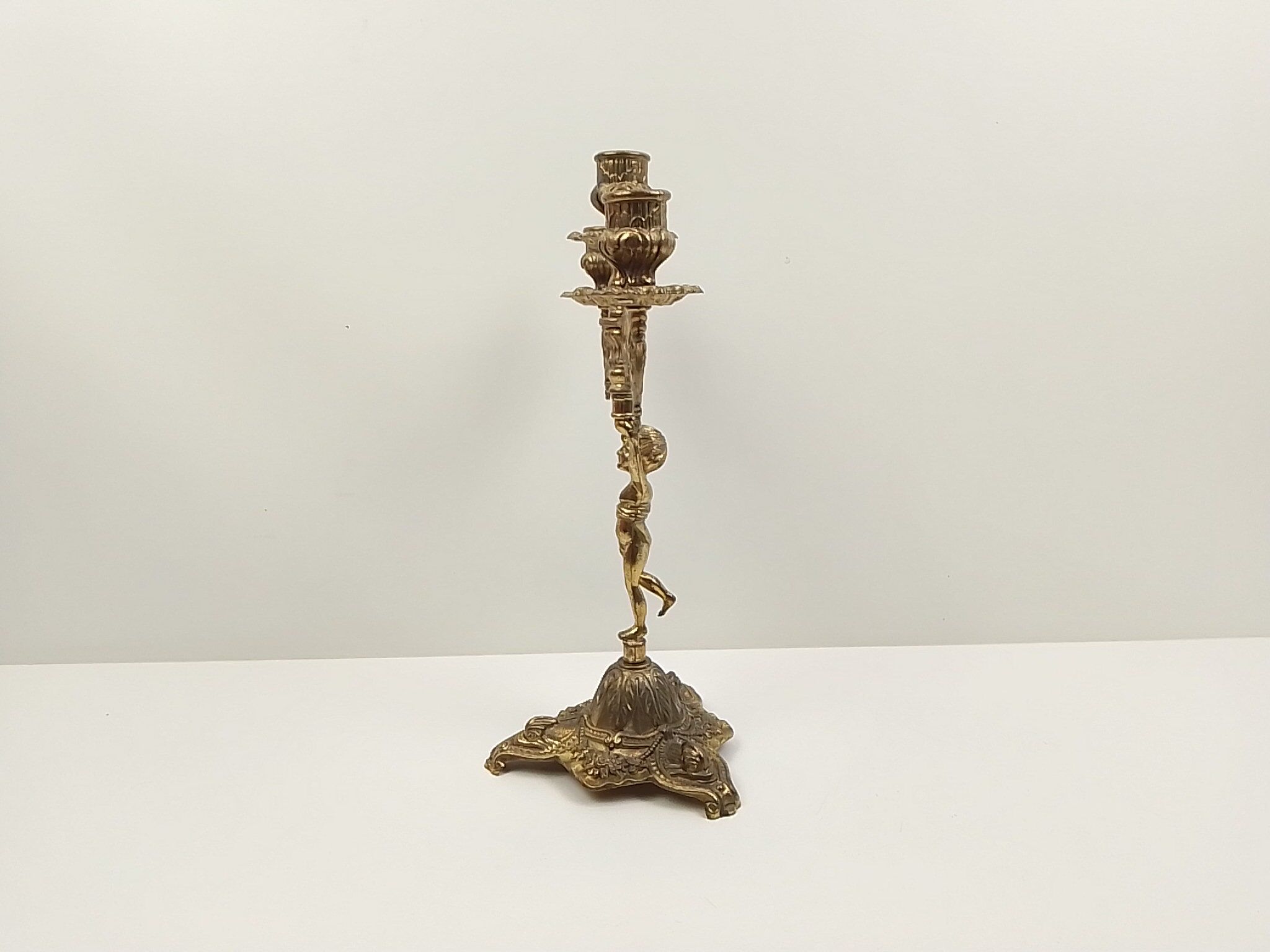 Chandelier 3 branches deco child brass