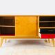 Sideboard oak feet compass 1960