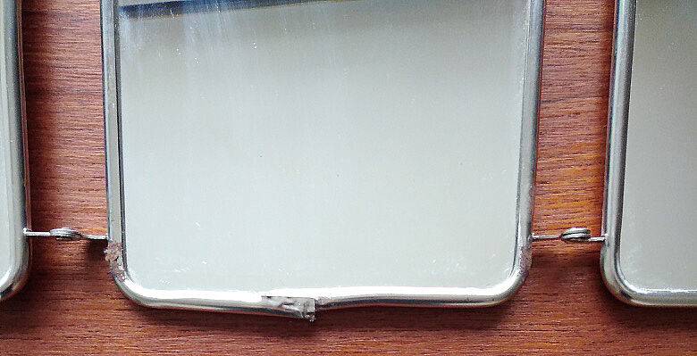 Mirror Barber triptych - 47.5 x 20 cm