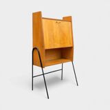 Vintage 1950s asymmetrical wall-mounted secretary desk