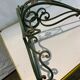 Forged iron wall console