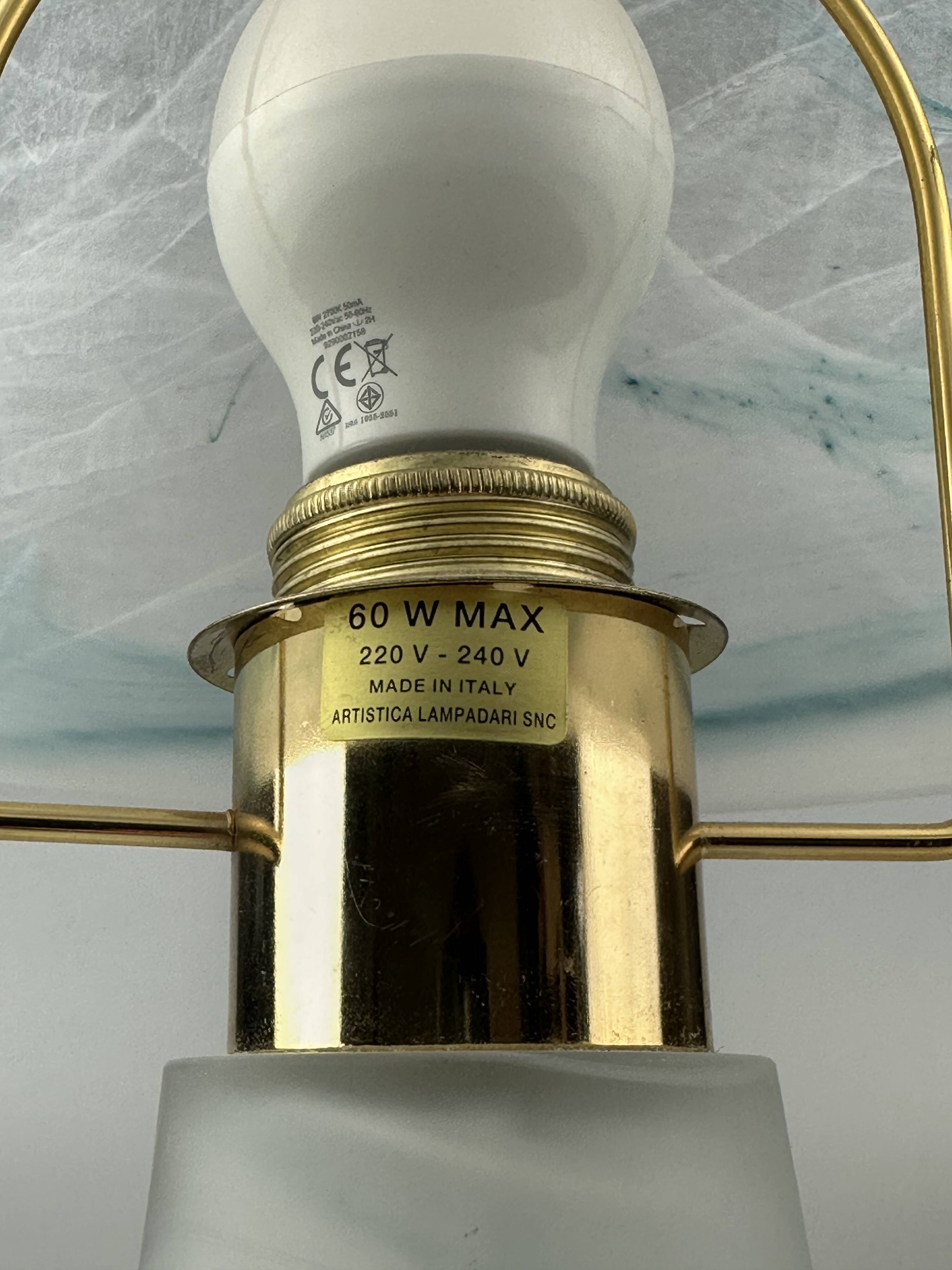 60s 70s table lamp table lamp Murano glass Artistica Lampadari Italy