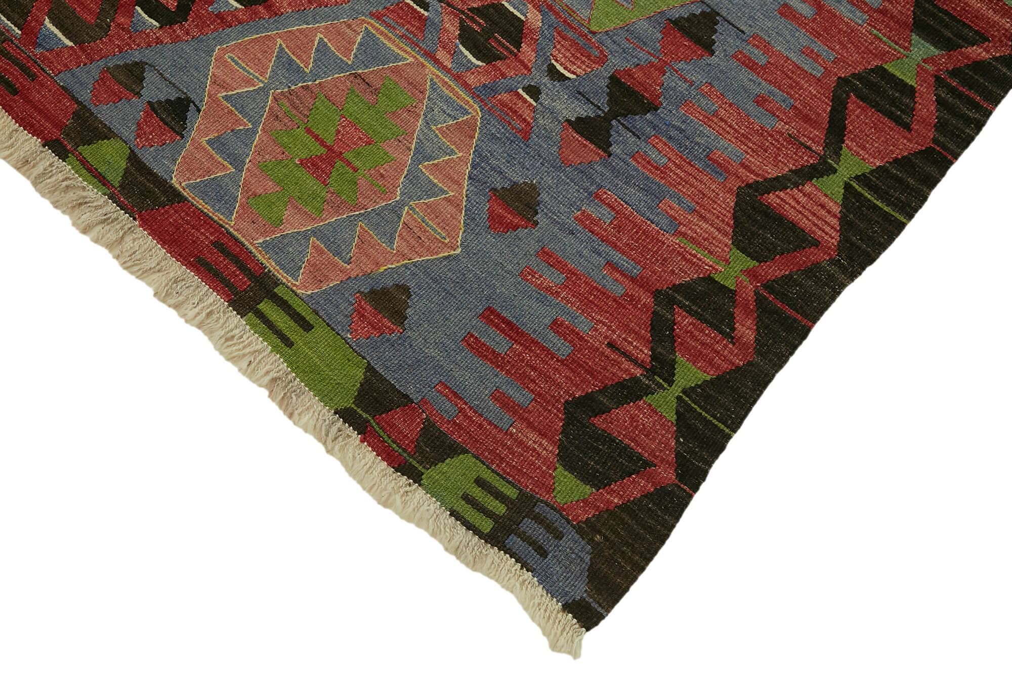 Turkish Handmade Vintage Anatolian Kilim 168 cm x 298 cm