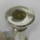 Set of 2 mercury candlesticks, circa 1900 (poor man's silver)