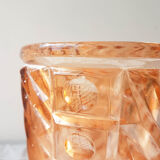 Art Deco style pink glass vase