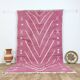 Handmade wool Berber rug 257x150 cm